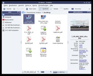 Abbildung 5: Dateisuche leicht gemacht dank Nepomuk, dem semantischen Desktop in Mandriva.
