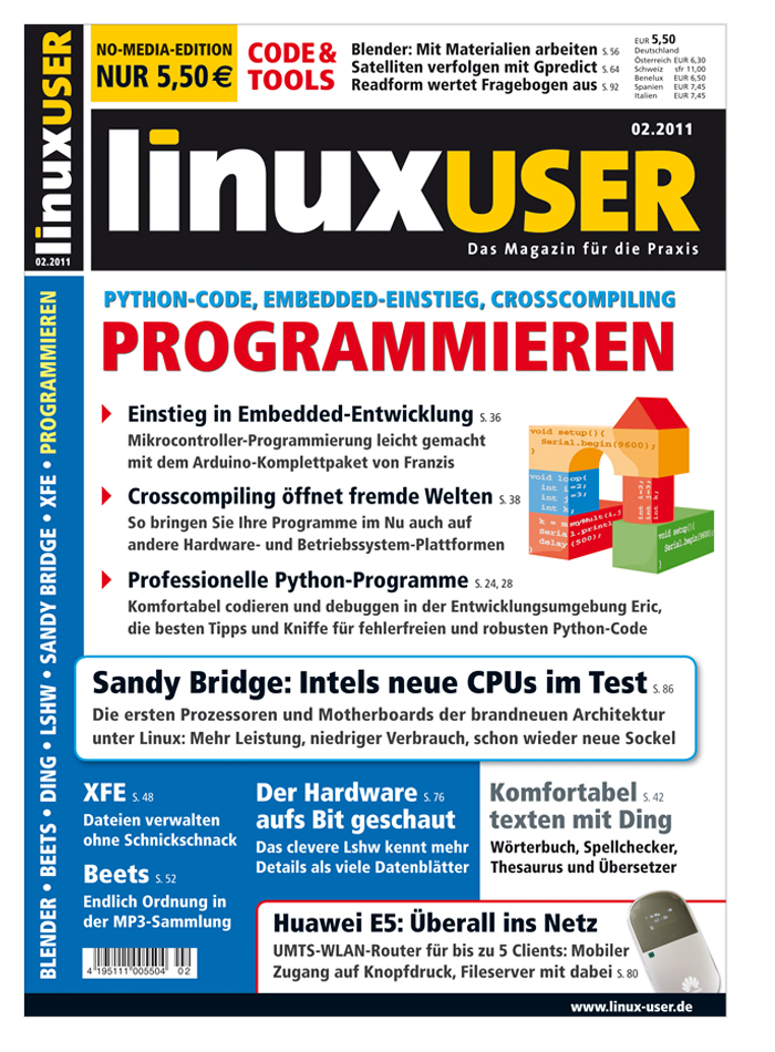 Heftcover LinuxUser 02/2011