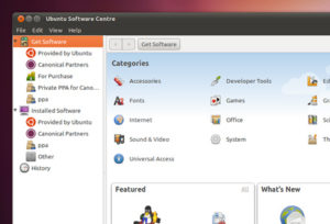 Das Ubuntu Software Center soll als Vorbild für die gemeinsame Benutzeroberfläche dienen. (Abbildung: Canonical)