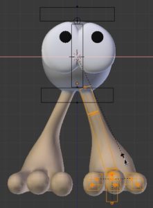 Abbildung 17: Spiegeln lässt sich in Blender durch negatives Skalieren erreichen.