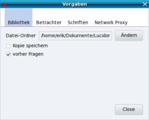 Abbildung 2: Viel kann man bei Lucidor nicht einstellen, doch die gebotenen Optionen reichen völlig aus.