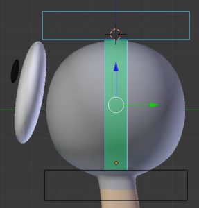 Abbildung 8: Bones mit Constraints heben sich durch ihre Farbgebung im <code srcset=