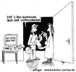 DE-Mail Karikatur | Copyright karikatur-cartoon.de
