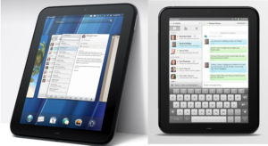 Touchpad von HP mit Softtastatur.