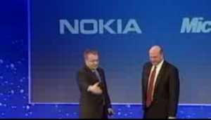 Gemeinsamkeiten: Nokia Chef Elop und Microsoft-CEO Steve Ballmer.