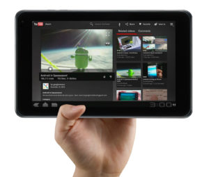 Noch ein Einhänder, das Optimus mit 8,9-Zoll-Touchscreen. 
