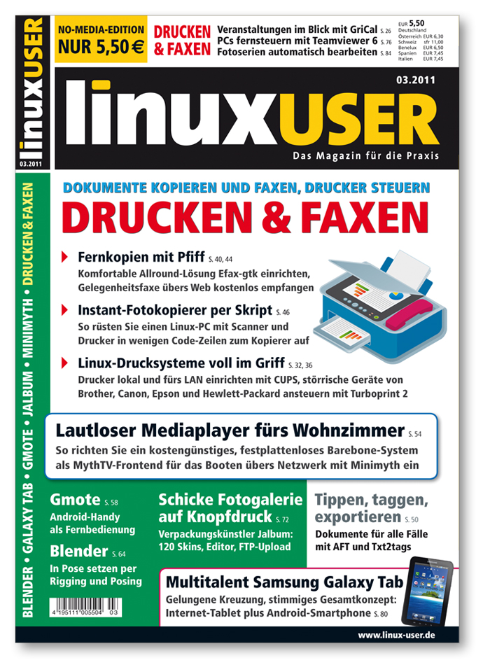 Heftcover LinuxUser 03/2011