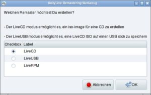 Abbildung 2: Mit wenigen Mausklicks gelangen Sie zum eigenen Linux-Unikat.