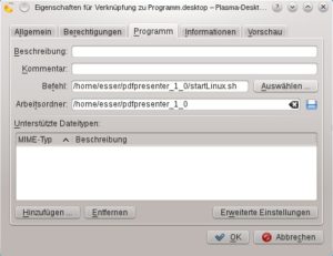 Abbildung 2: Um das Programm schnell starten zu können, legen Sie ein neues Icon im "Arbeitsflächen-Ordner" an.