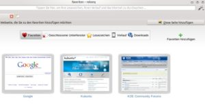 Abbildung 3: Vorhandene Favoriten ersetzen Sie mit ein paar Mausklicks durch eine neue Webseite.