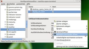 Abbildung 3: Die Nautilus-Erweiterung öffnet nicht nur ein Terminalfenster, sondern auch den Midnight Commander per rechter Maustaste.