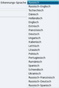 Abbildung 4: Mehrsprachigkeit? Für YAGF kein Problem.