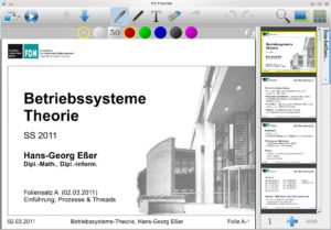 Abbildung 4: Bisher ein normaler PDF-Viewer: Nach dem Öffnen einer Präsentation sehen Sie die erste Folie.