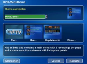 Abbildung 7: Für den Export bietet MythArchive eine ganze Reihe von Bearbeitungsoptionen an.