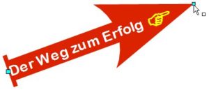 Abbildung 7: In OpenOffice erzeugen Sie schnell einen schräg gestellten Text, den Sie zum Beispiel als "Eyecatcher" einsetzen.