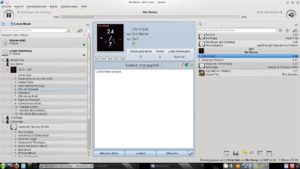 Abbildung 1: Amarok ist KDEs Musik-Player, der eine beeindruckende Menge an Funktionen mitbringt. Sie können ihn über Skripte und Applets erweitern.