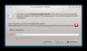 Abbildung 1: KDE findet das Programm <code srcset=