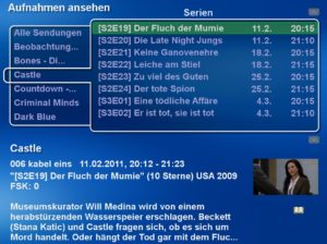 Abbildung 1: Mit einem kleinen Handgriff sorgen Sie dafür, dass MythTV die Episodeninformationen im Menü anzeigt.