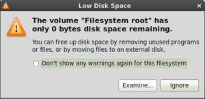 Abbildung 1: Unter Angabe einer irreführenden Fehlermeldung verweigerte Linux Mint die vollständige Installation.
