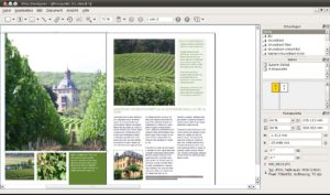 Abbildung 1: Vivadesigner beherrscht den Umgang mit Text, Bild und Grafik, die die Software in jeweils eigenen Objekten verwaltet.