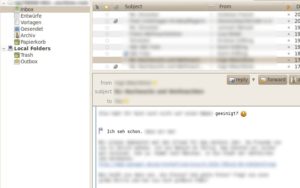 Abbildung 1: Die Thunderbird-Erweiterung QuoteCollapse klappt Zitate innerhalb von E-Mails zusammen.