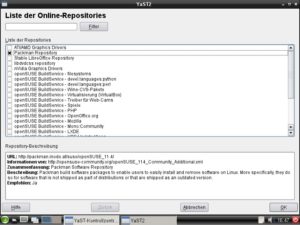 Abbildung 14: Packman-Repositorie hinzufügen