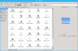 Abbildung 3: Nach dem Einhängen eines Abbildes öffnet AcetoneISO automatisch ein Dateimanagerfenster.