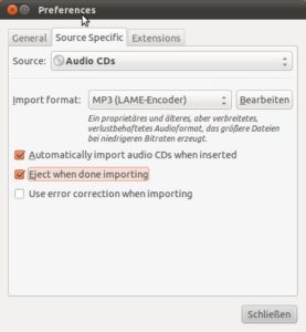 Abbildung 5: Banshee ist nicht nur ein komfortabler Audioplayer, die Software lässt sich auch hervorragend zum automatischen Konvertieren von Audio-CDs einsetzen.