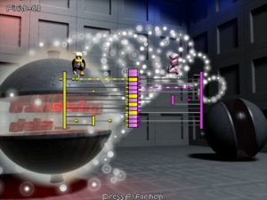 Abbildung 5: Wer dieses Minispiel gewinnt, übernimmt den gegnerischen Roboter.