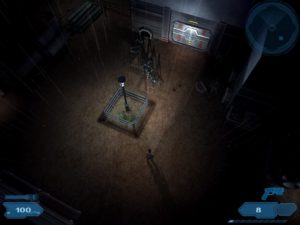 Abbildung 7: Shadowgrounds: Immer wieder greifen die Außerirdischen aus Hinterhalten an. Hier strömen ein paar Krabbeldinger aus der Kanalisation.