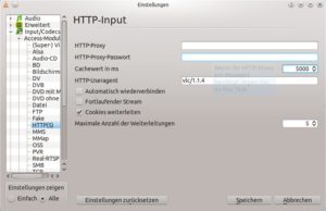 Abbildung 7: Indem Sie den HTTP-Cache-Wert für den Mediaplayer VLC erhöhen, verhindern Sie mitunter, dass Filme beim Abspielen ruckeln.
