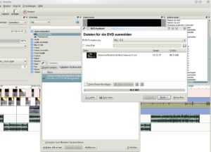 Abbildung 9: Haben Sie Dvdauthor korrekt installiert, startet nach dem Rendern des Projekts der Assistent zum Erzeugen einer Video-DVD.
