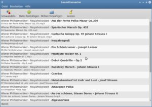 Abbildung 1: Die Oberfläche des Audiokonvertierungsprogramms SoundConverter beschränkt sich aufs Wesentliche – ohne dabei wichtige Funktionen zu unterschlagen.