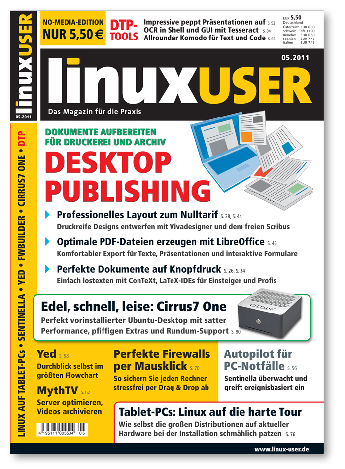Heftcover LinuxUser 05/2011