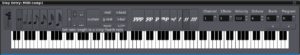 Abbildung 9: Der Step-Editor sieht etwas wie ein E-Piano aus und lässt sich mit angeschlossener MIDI-Tastatur auch genau so bedienen.