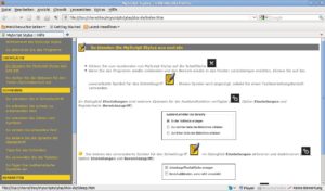 Abbildung 9: Die übersichtliche Hilfefunktion erleichtert den Umgang mit dem Programm.