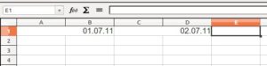Abbildung 1: Mit einem kleinen Trick sorgen Sie dafür, dass LibreOffice Calc auch die Daten in verbundenen Zellen automatisch einträgt.
