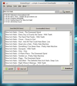 Abbildung 2: Groovedown ist ein Windows-Programm, das auch unter Linux funktioniert – Wine macht es möglich.