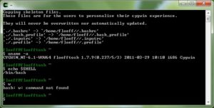 Abbildung 3: Bash-Feeling unter Windows – dank Cygwin.