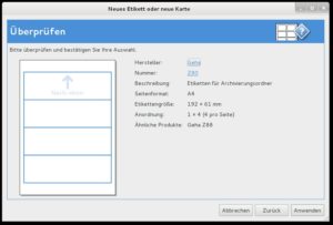 Abbildung 3: Links aus dem Vorlagendialog führen zur Hersteller- oder Produktseite.