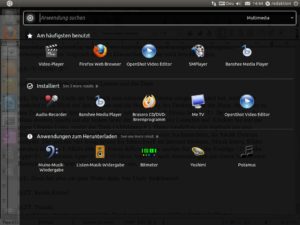 Abbildung 3: Apps kategorisiert das Dash automatisch. So gelangen Sie stets schnell zu den zuletzt verwendeten Programmen.