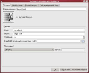Abbildung 4: Der Setup-Dialog stellt bekannte Desktops zur Auswahl.