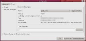 Abbildung 7: Das Drucken in Terminalserver-Umgebungen erweist sich immer wieder als Problem. Wer beim X2go-Setup die passenden Optionen aktiviert und Cups korrekt einrichtet, druckt problemlos auf einem lokalen Gerät.
