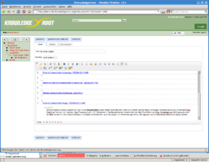 Kowledgeroot verwendet ab sofort den Rich-Text-Editor des Dojo-Toolkits.