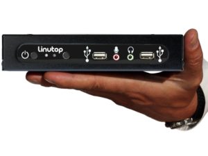 Der lüfterlose Nettop Linutop 4 bringt Ubuntu "Lucid Lynx" mit und verbraucht weniger als 14 Watt.