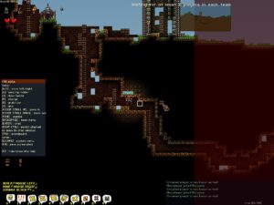 Abbildung 1: Der Builder buddelt sich am liebsten durch das Erdreich. Hier besitzt der Spieler übrigens den ausgeklügelten Namen <code srcset=