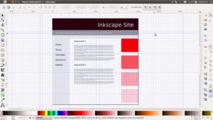 Abbildung 1: Aktivieren Sie das Gitternetz von Inkscape und wählen Sie geschickte Voreinstellungen, entwerfen Sie sehr präzise Designs.