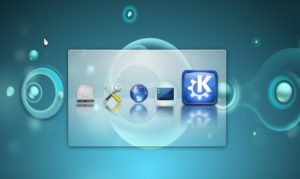 Abbildung 1: Das neue KDE setzt Transparenz geschickt ein und macht nicht nur optisch einiges her.