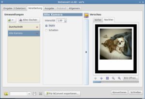 Abbildung 1: Das Konvertierungsprogramm XnConvert kennt nicht nur eine Unzahl verschiedener Formate, sondern erlaubt auch das einfache Bearbeiten vieler Bilder auf einmal.