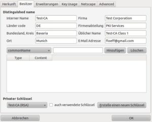 Abbildung 6: Umständliche Kommandozeilenbefehle gehören dank XCA der Vergangenheit an. Mit der Software erstellen Sie im Handumdrehen die notwendigen Zertifikate.